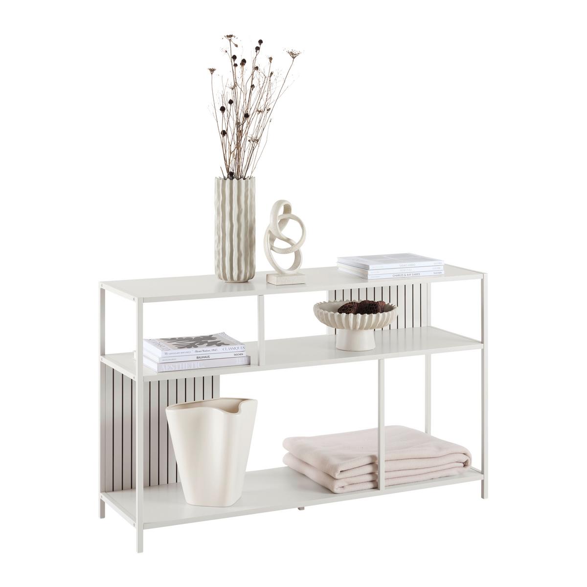 REGÁL MODANO -EXKLUSIV- - kašmírová, Modern, kov/kompozitné drevo (115/70/35cm) - Mömax