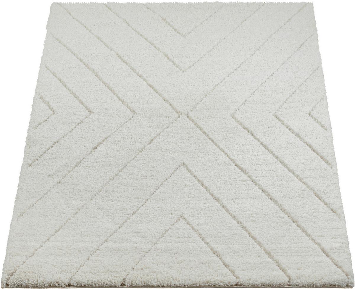 Hochflorteppich Ideal Shaggy 80362 - Creme, KONVENTIONELL, Textil (140/200cm)