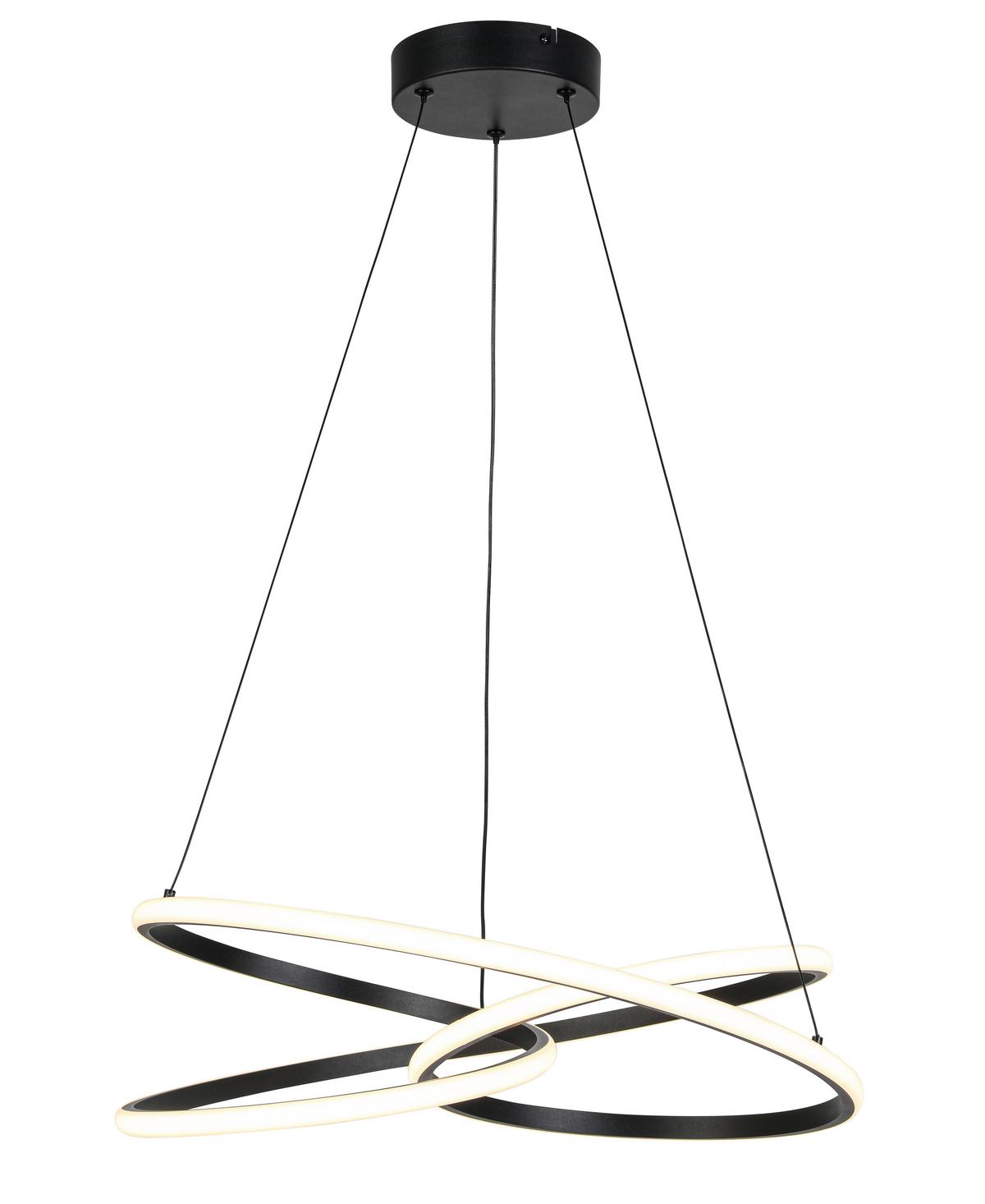 ZÁVESNÉ LED SVIETIDLO MOFER -AKT- - čierna, Modern, kov/plast (50/120cm) - Premium Living