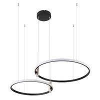 LED-Hängeleuchte Solar H: 150 cm 1-Flammig dimmbar - Goldfarben/Opal, Design, Kunststoff/Metall (102,5/70/150cm) - Globo
