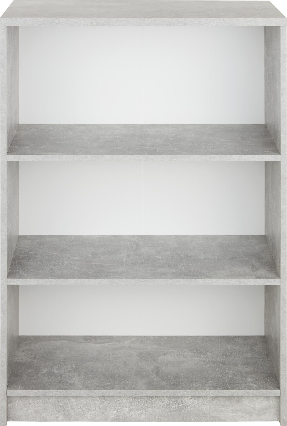 REGÁL 4-YOU NEW YUR02 - čierna/sivá, Modern, kompozitné drevo (74/111,5/34,6cm)