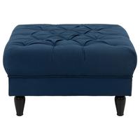 Hocker Cupido - Schwarz/Dunkelblau, Design, Textil (82/44/82cm) - MID.YOU