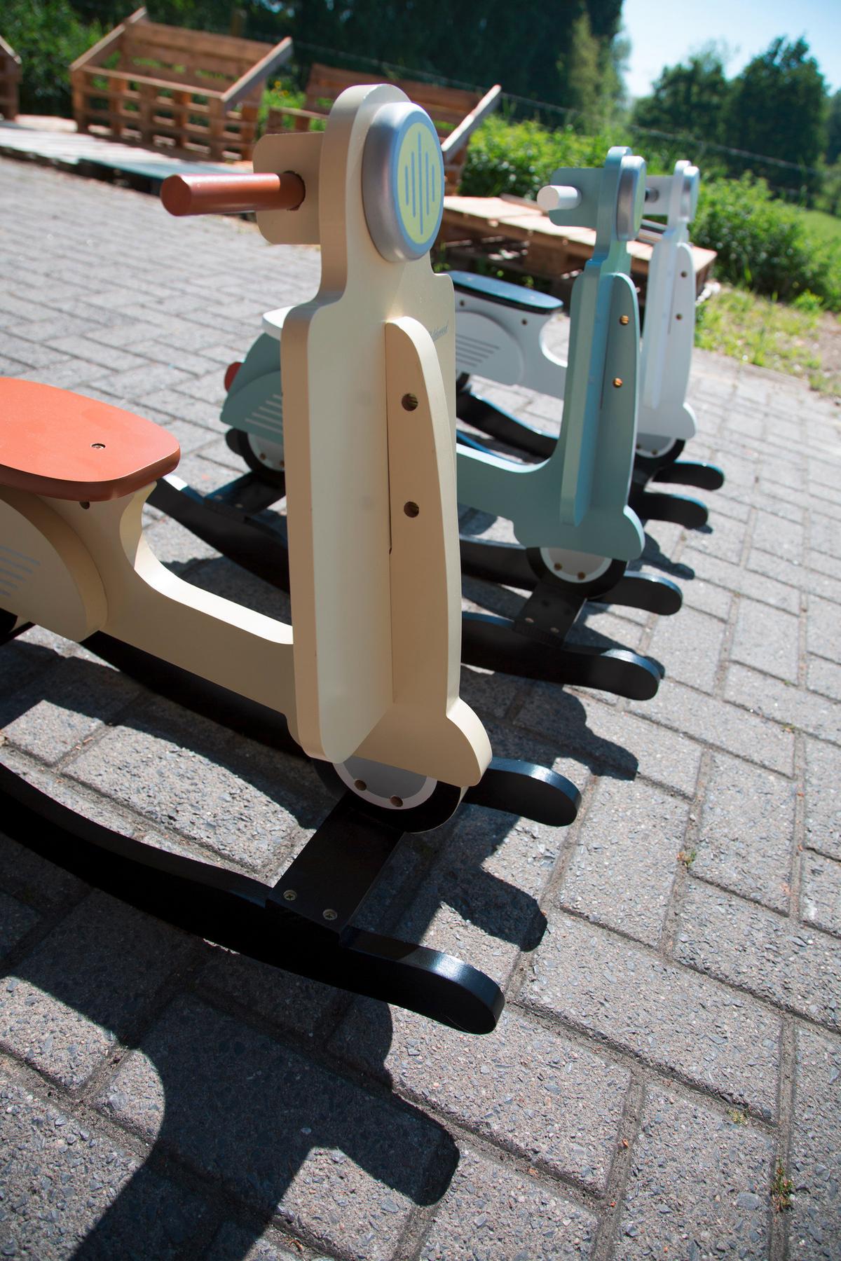 Schaukeltier Roller Creme, L: 70 cm - Creme, Basics, Holzwerkstoff (70/25/57cm) - Childhome