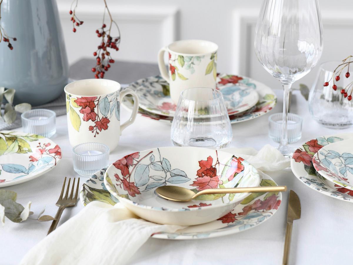 Kombiservice Keramik 4 Personen Geschirr Set - Multicolor, Keramik (33/31/31cm) - Creatable