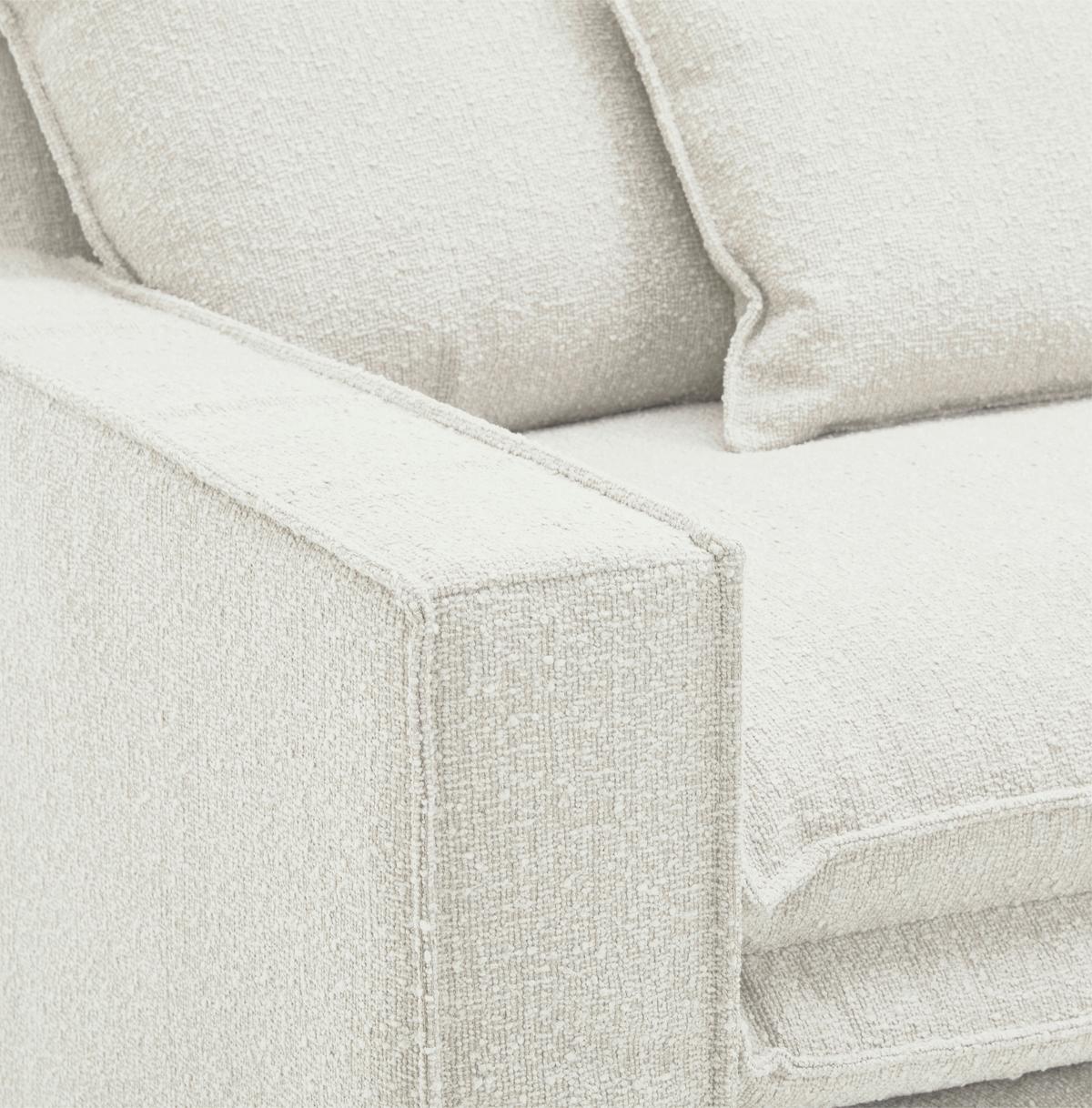 Sessel Aurora - Schwarz/Weiß, Trend, Textil (129/92/105cm) - Livetastic