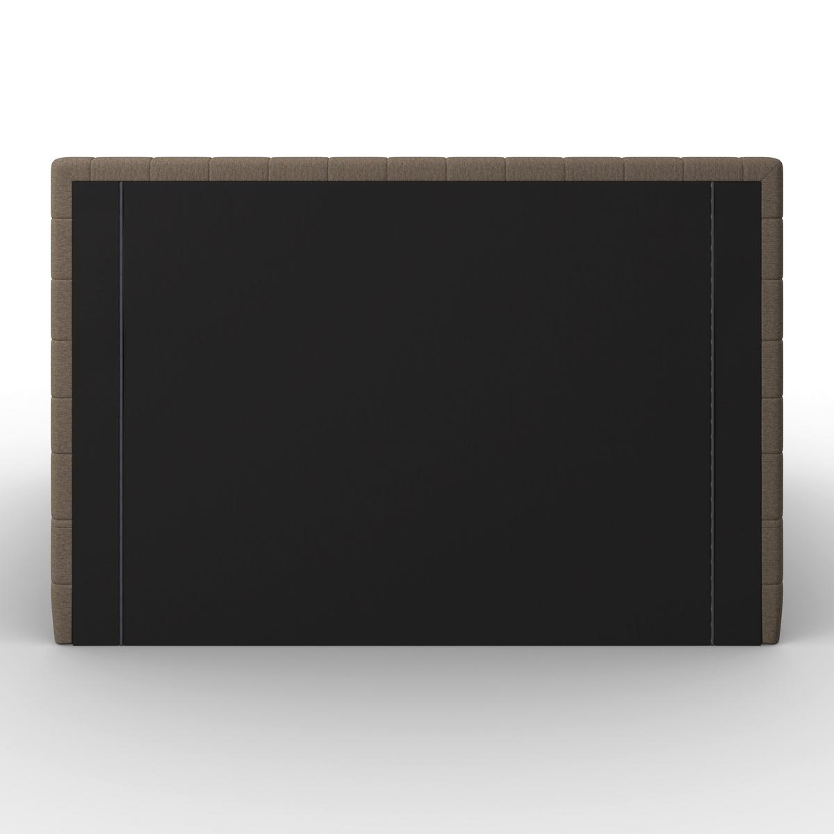 Boxspringová posteľ OLIVIA 180x200, s topperom, hnedá - hnedá/farba duba, Modern, drevo/textil (180/200cm) - Bessagi Home