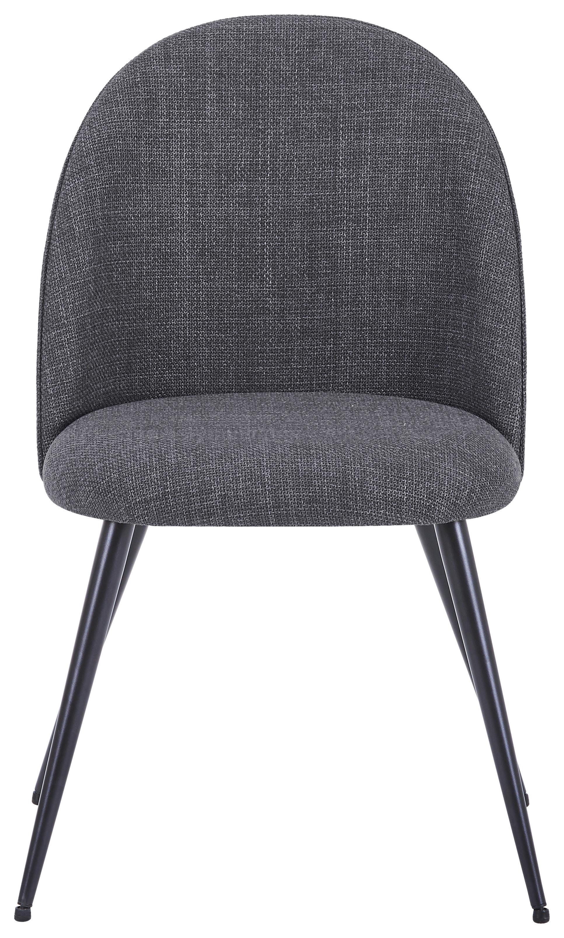 ŽIDLE LOTTE - šedá/černá, Lifestyle, kov/textil (49.5/83.5/53.5cm) - Mömax