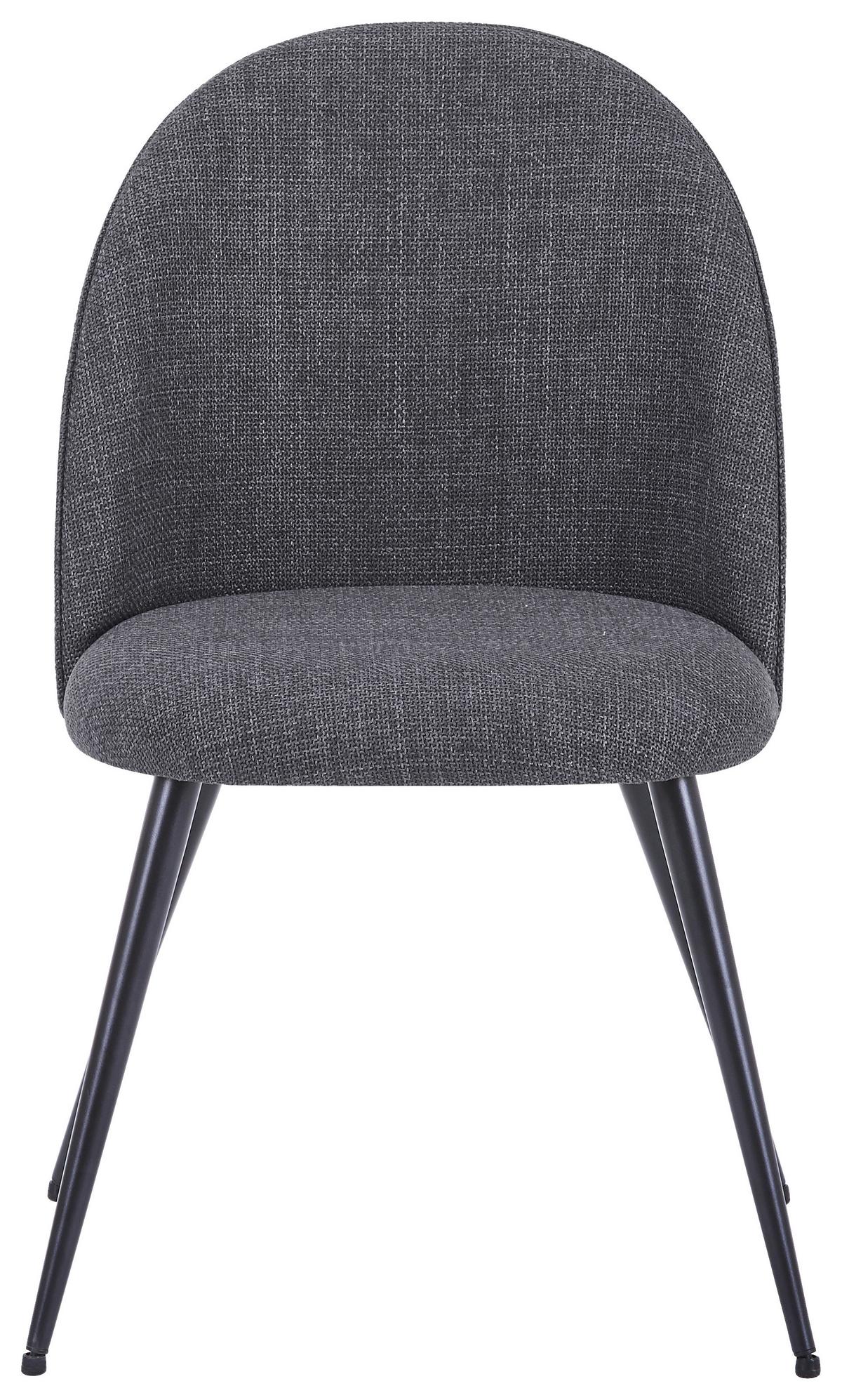 STOLIČKA LOTTE - čierna/sivá, Lifestyle, kov/textil (49.5/83.5/53.5cm) - Mömax
