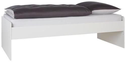 Posteľ pre deti/mládež YOUNG biela PL:cca 90/200cm - biela, Konventionell, kompozitné drevo (90/200cm)