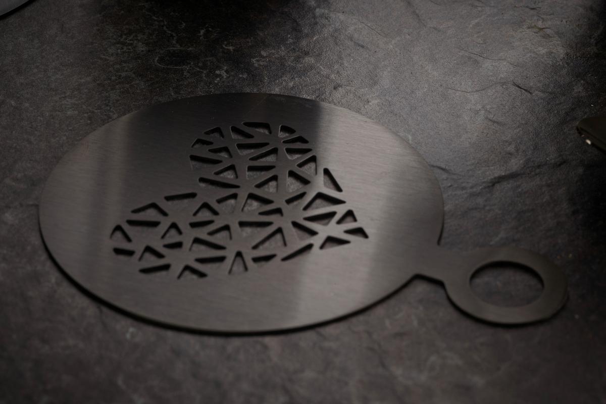 Kaffeeset Echtwerk Kaffeezubehör-Set - Schwarz, Design, Metall (10,5cm) - Echtwerk