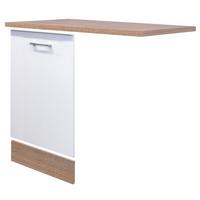 GESCHIRRSPÜLERFRONT SAMOA GSP-PAKET TIGSV 45 - Weiß/Sonoma Eiche, MODERN, Holzwerkstoff (95/85/60cm) - FlexWell