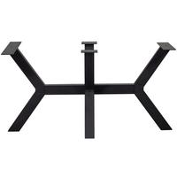 TISCHGESTELL Tablo Schwarz B: 141cm - Schwarz, MODERN, Metall (141/72/79cm) - Livetastic