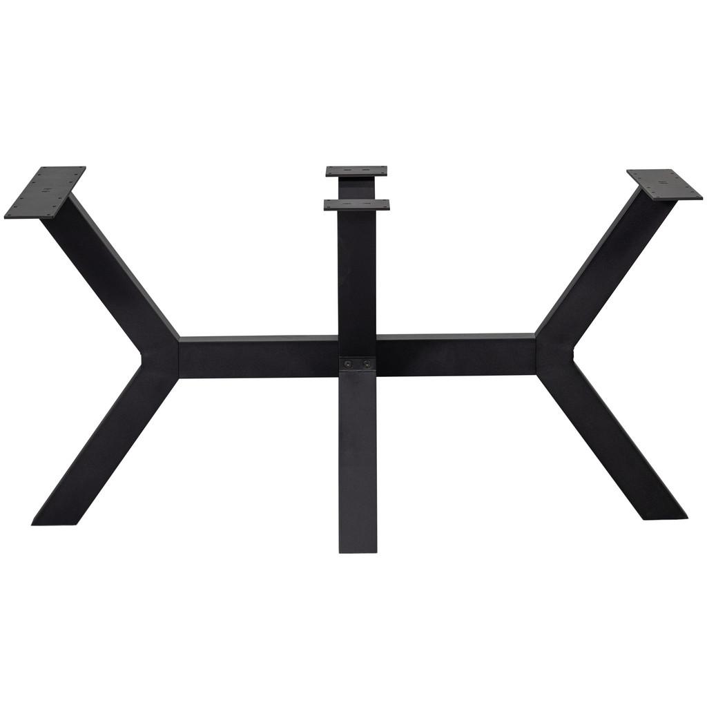 TISCHGESTELL Tablo Schwarz B: 141cm