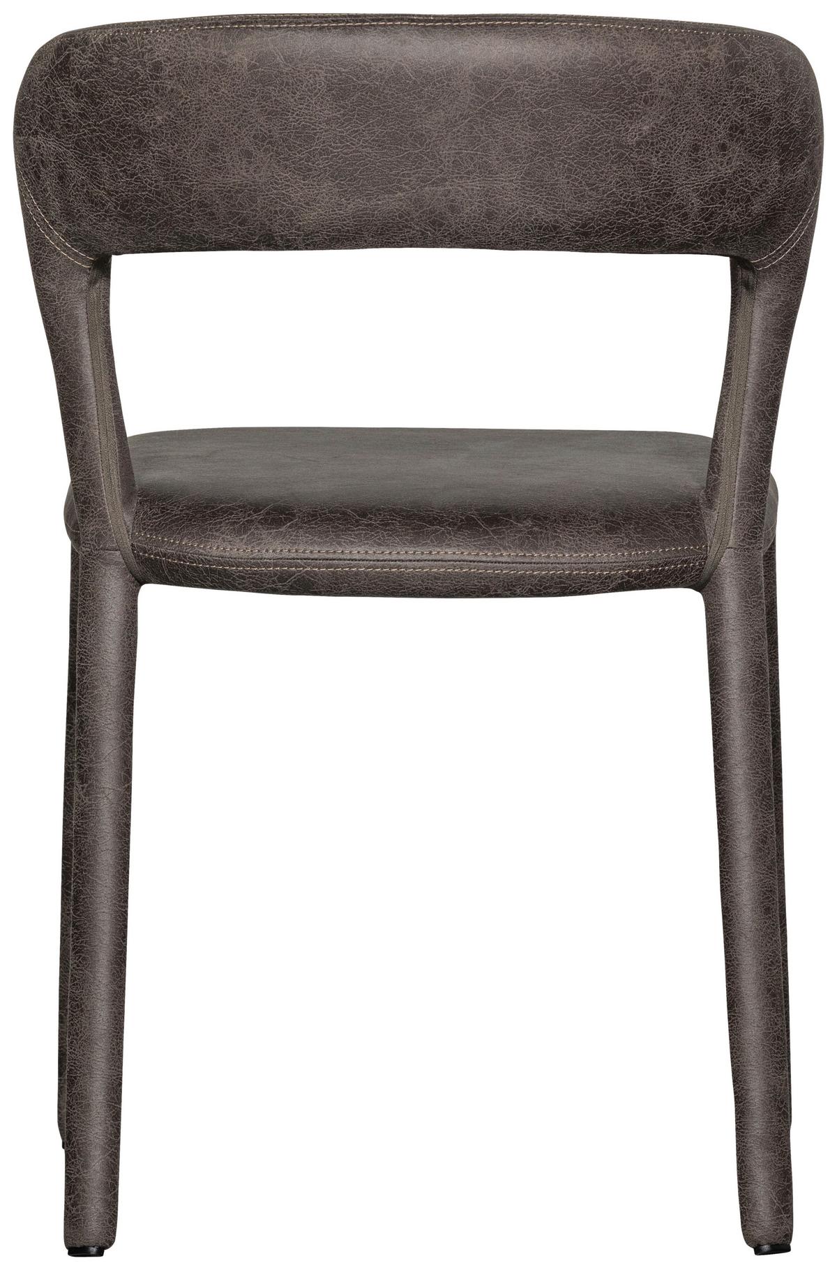 Stuhl-Set Noble Grau/Schwarz B: 51cm - Schwarz/Grau, MODERN, Kunststoff/Textil (51/76/56cm) - Livetastic