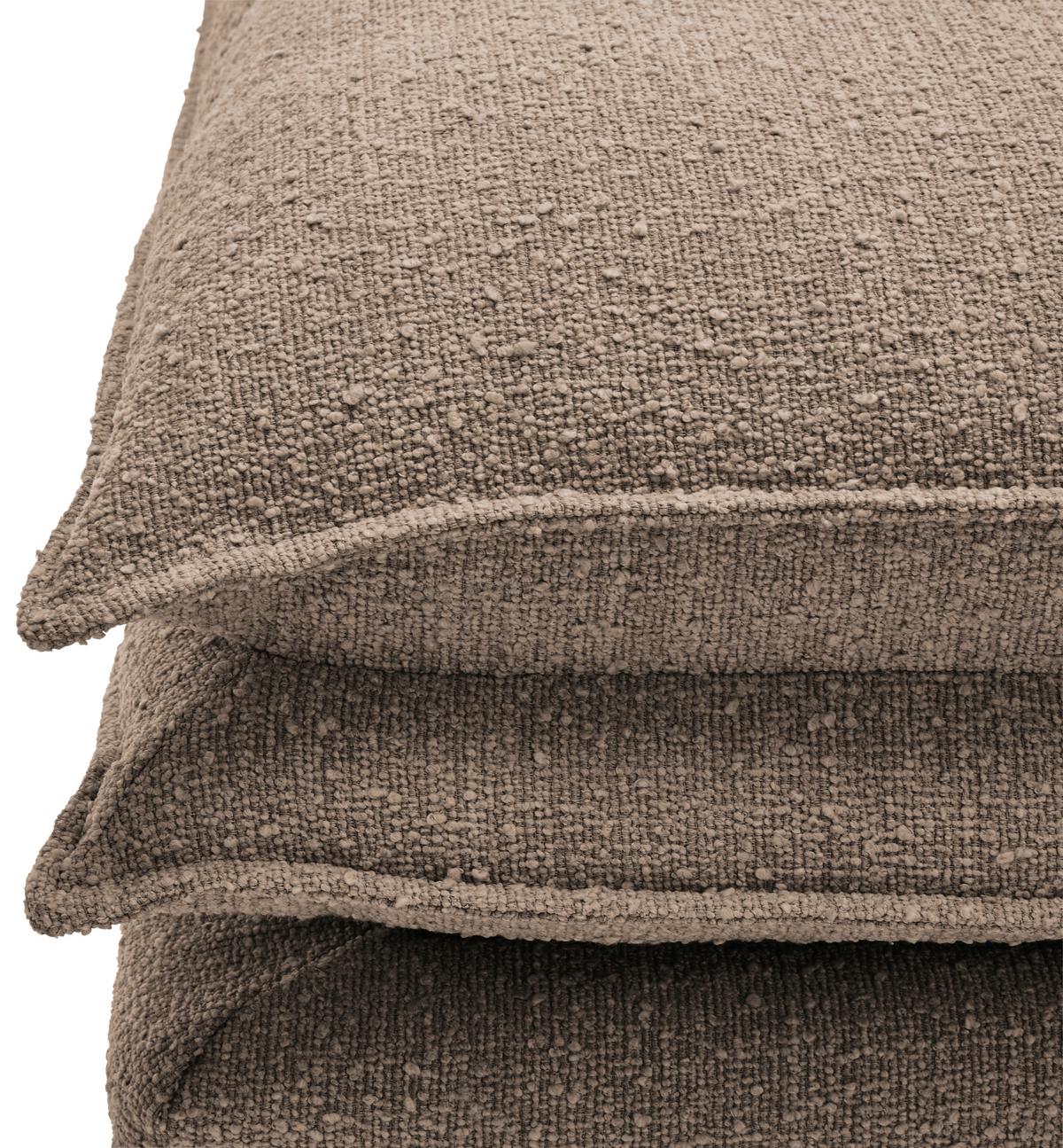 Hocker Aurora - Schwarz/Braun, Trend, Textil (90/46/105cm) - Livetastic