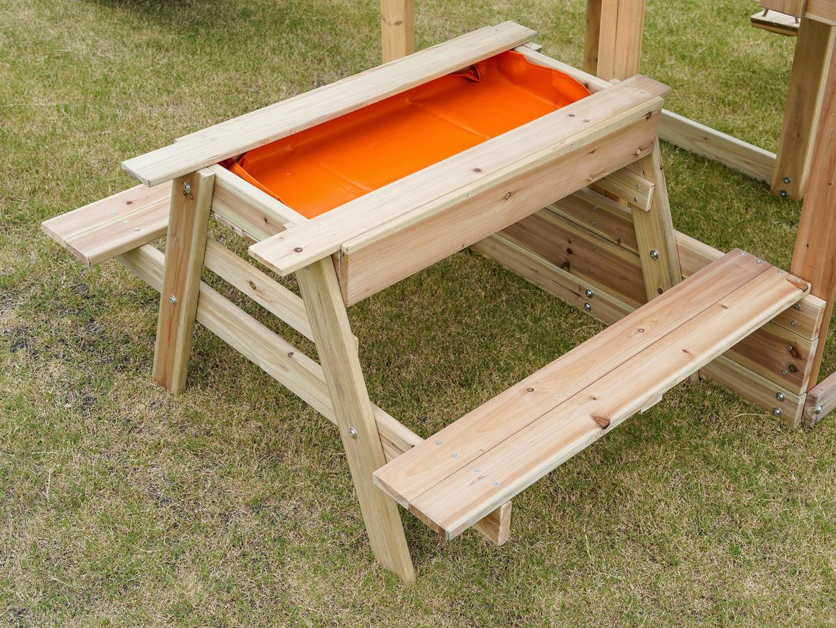 Spielturm A030.501.00 - Blau, KONVENTIONELL, Holz (366/267/383cm) - Ambia Garden