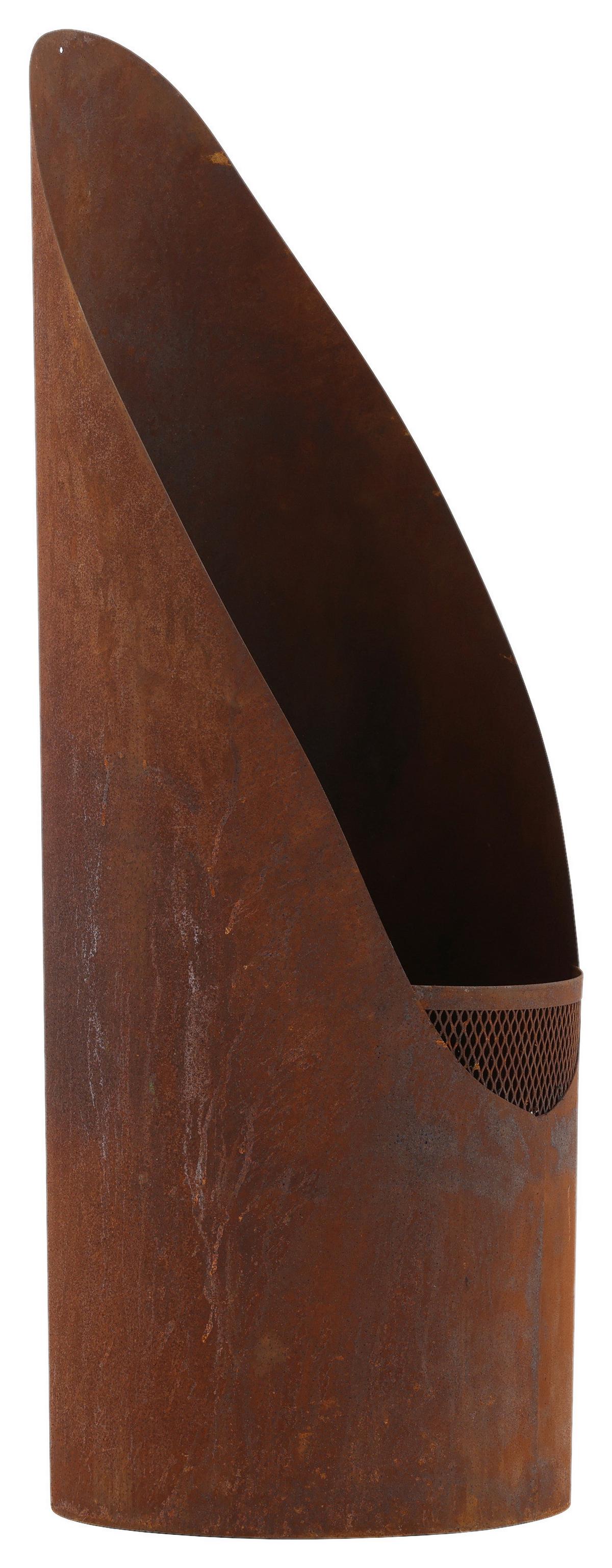 Feuerkorb Bastian - Dunkelorange, KONVENTIONELL, Metall (37/100/37cm) - Gardenson