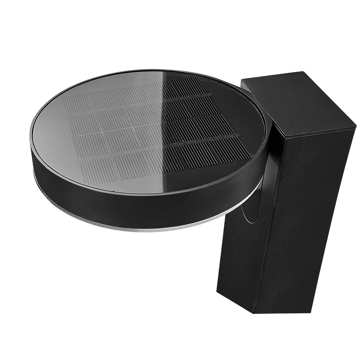 Solarleuchte Rica Round Garden Schwarz - Schwarz, Basics, Kunststoff (15/60cm) - Nordlux