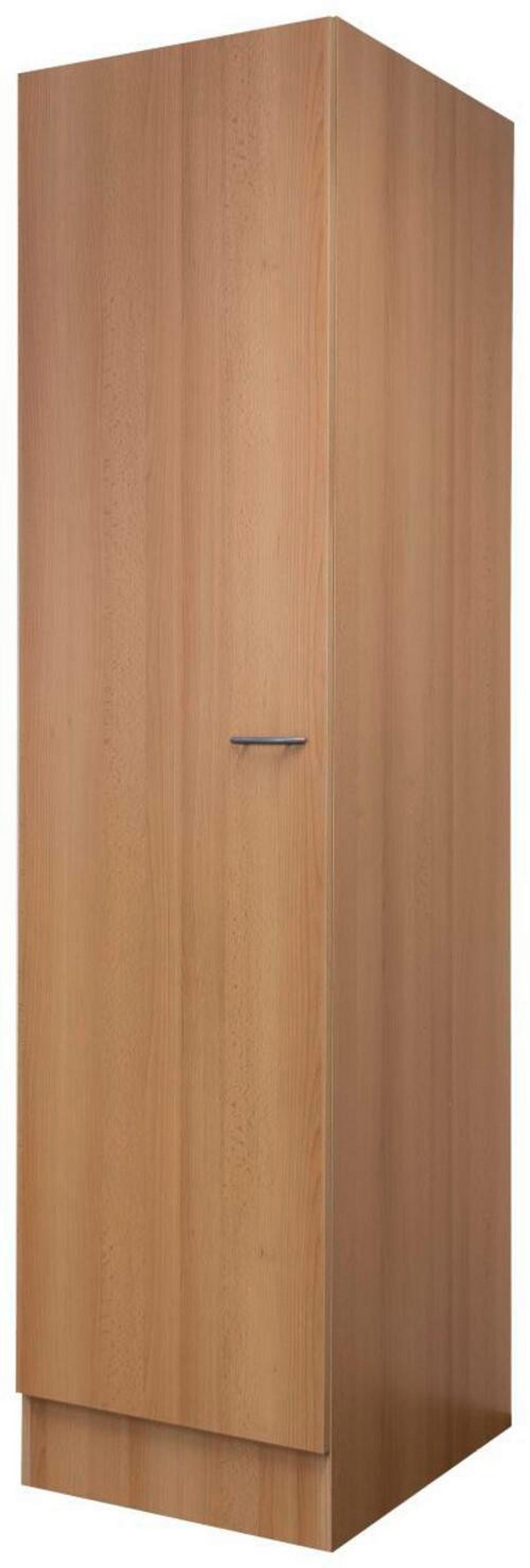 Küchen-Hochschrank Nano B:50cm Buche Dekor 3 Einlegeböden - Buchefarben, MODERN, Holzwerkstoff (50/200/57cm) - FlexWell