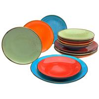 Kombiservice Keramik 4 Personen Geschirr Set - Multicolor, Basics, Keramik (31,5/31,5/38cm) - Creatable