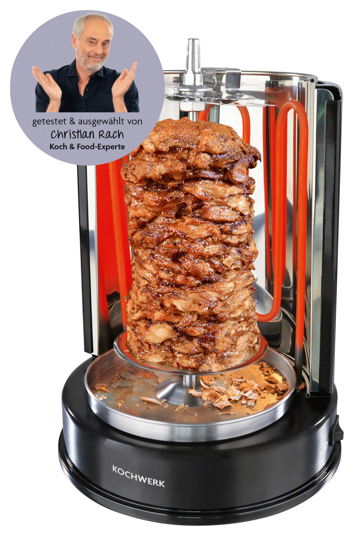 Dönergrill 13180 - Edelstahlfarben/Schwarz, Basics, Kunststoff/Metall (28/28/36cm)