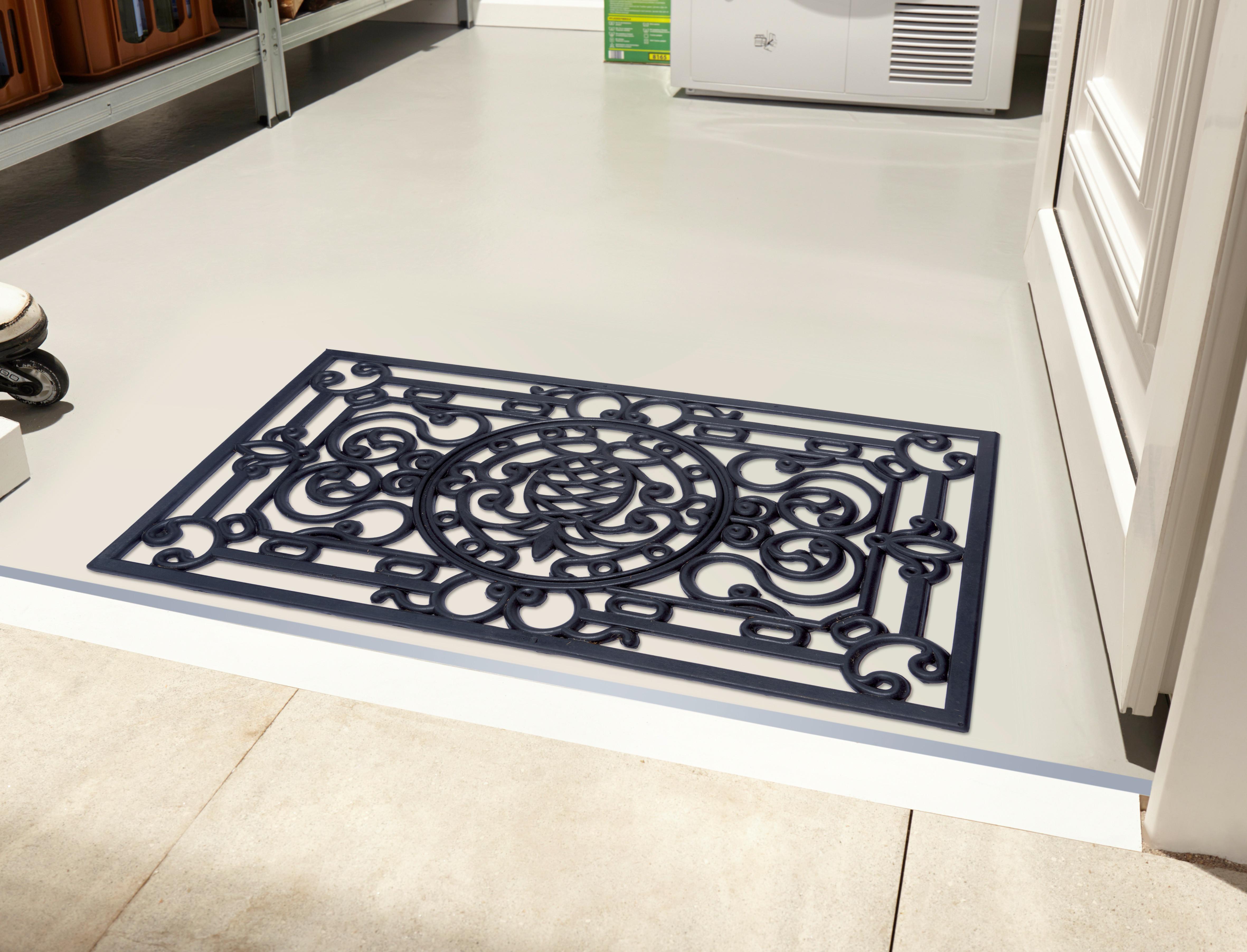 Fußmatte Mix Mats Eisenpineapple 45x75 - Schwarz, Basics, Kunststoff (45/75cm) - Hanse Home