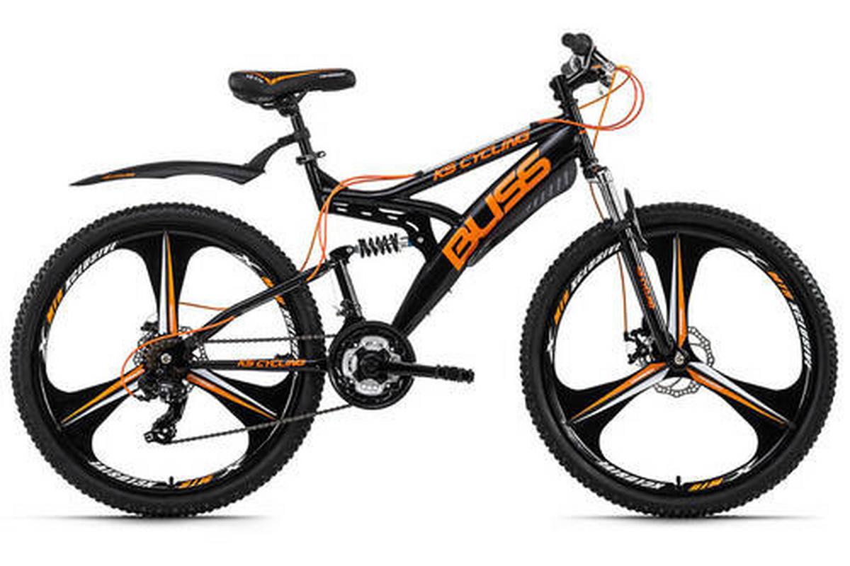 Mountainbike Fully 26 Zoll Bliss 21 Gänge - Schwarz, Basics, Metall (180/100/70cm) - KS Cycling