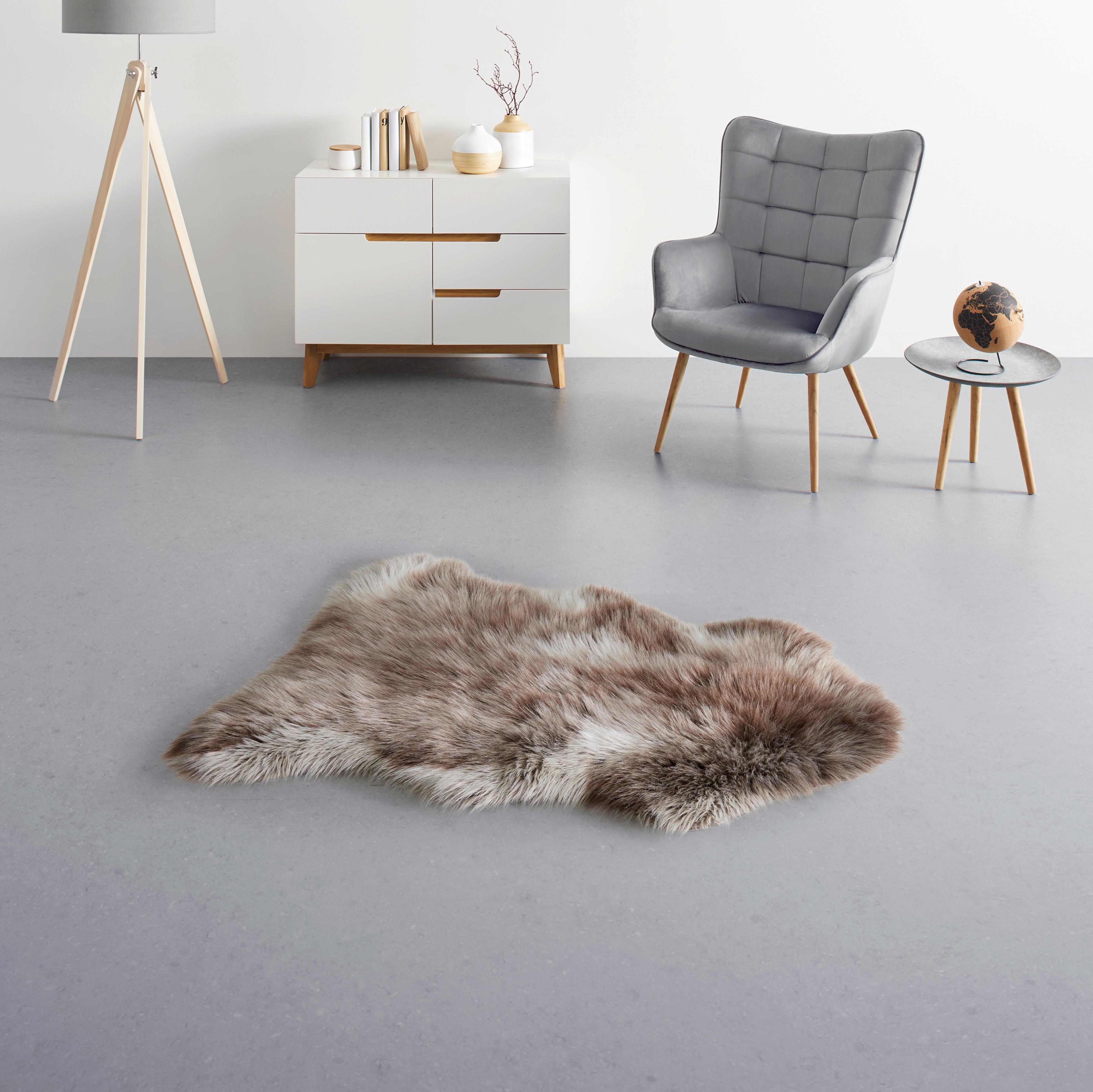 UMELÁ KOŽUŠINA Andrei, 90/110cm - hnedá, Modern, kožušina (90/110cm) - Modern Living