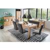 Sitzbank Mitclehne Grau Rabea B: 160 Cm - Edelstahlfarben/Grau, Design, Textil/Metall (160/98/70cm) - Livetastic