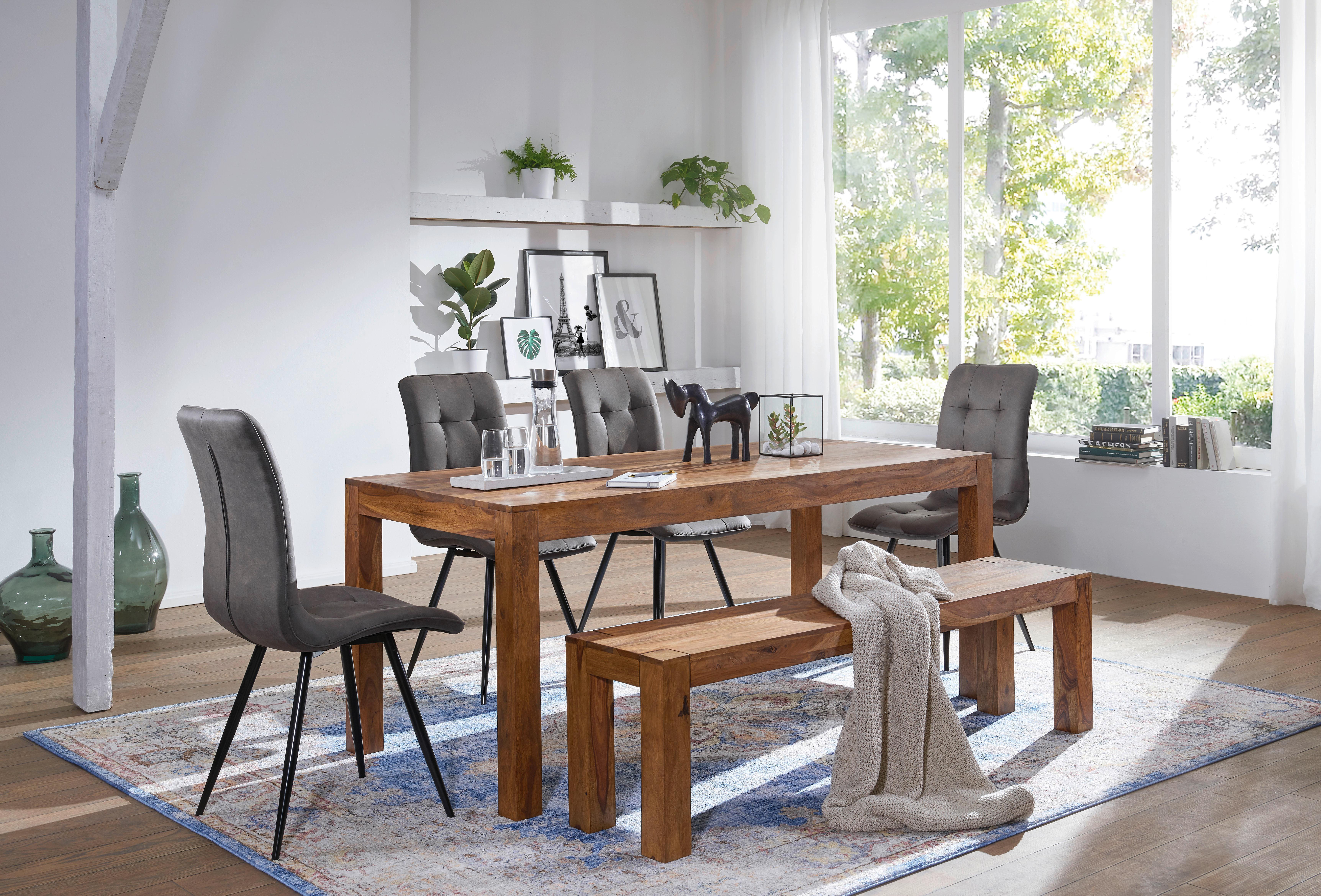 Esstisch Wl1.320 - Sheeshamfarben, Design, Holz (140/80/76cm) - MID.YOU