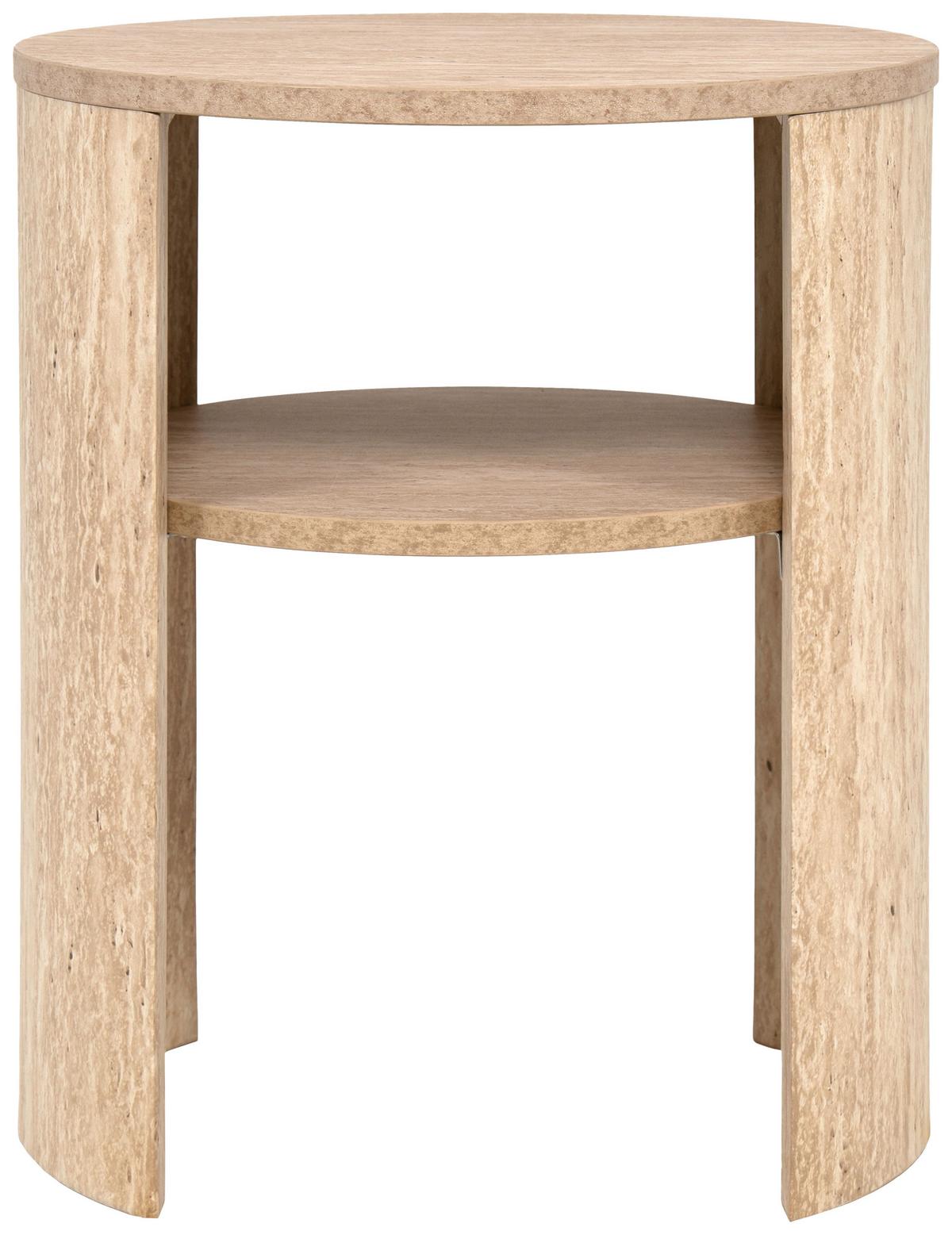 Beistelltisch Gaya Naturfarben B: 35 cm - Naturfarben, Trend, Holzwerkstoff (35/45/35cm)