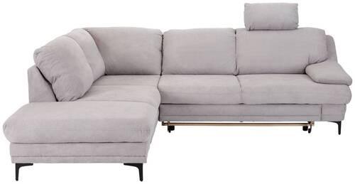 Ecksofa Mit Bettfunktion Und Bettkasten Mimi Grau