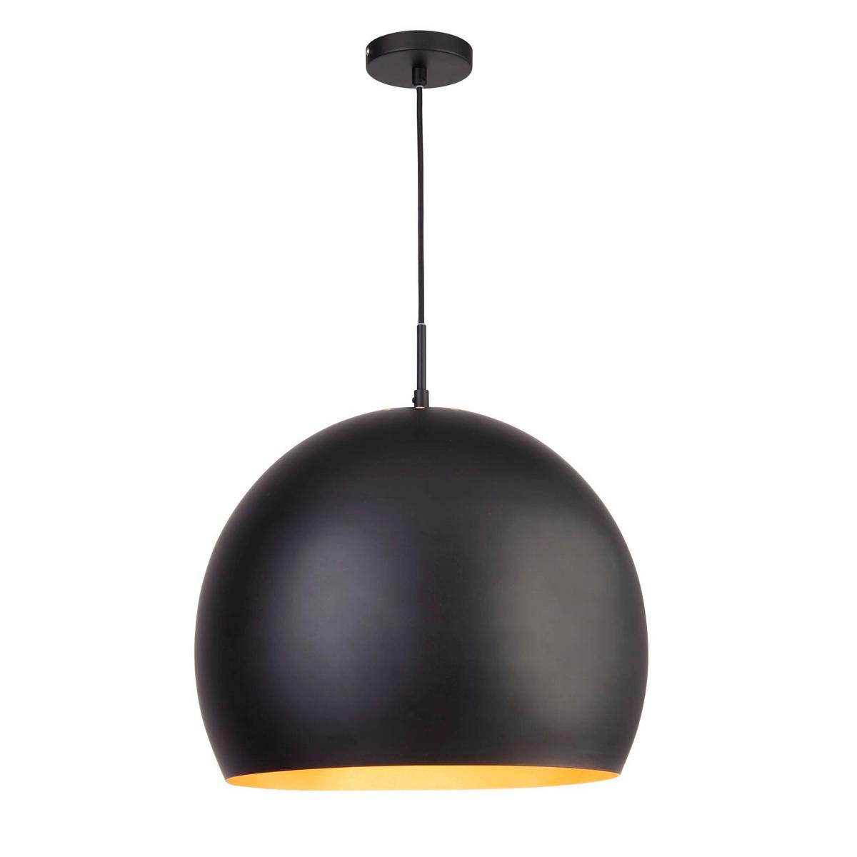 Hängeleuchte Chicago 3039bk - Goldfarben/Schwarz, Basics, Metall (40/165cm)