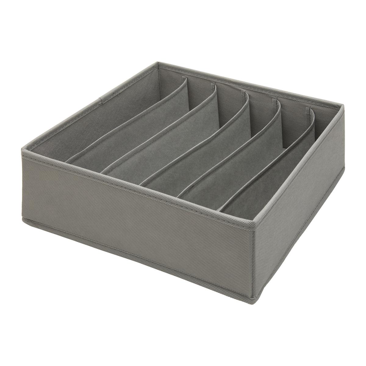 Sada úložných boxov 4 ks - tmavosivá, Modern, textil/papier - Mömax