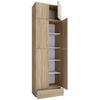 Drehtürenschrank B: 70 cm Lona XXL Buche Dekor - Buchefarben/Sonoma Eiche, MODERN, Holzwerkstoff (70/240/39cm) - MID.YOU