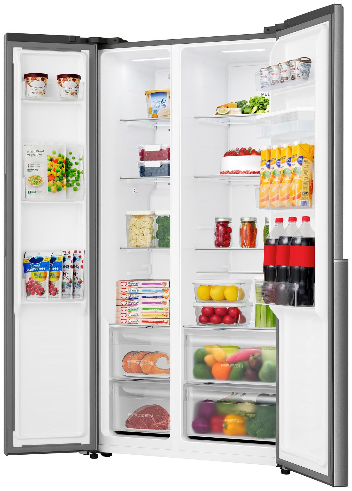 Side-by-side "nrs9e4xwd" No Frost Plus, Wasserspender - Edelstahlfarben, Basics (91,1/178,6/61,5cm) - Gorenje