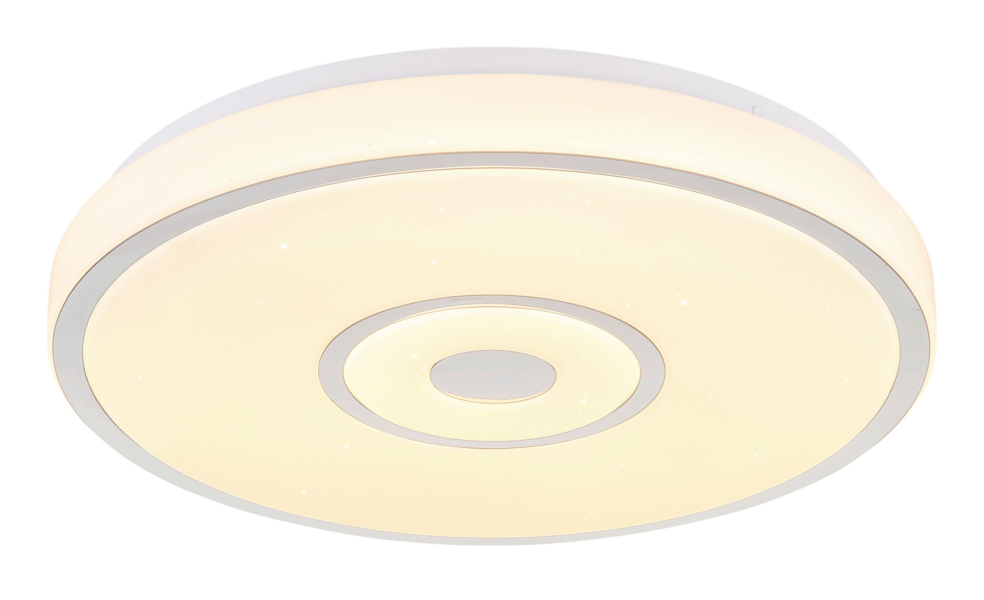 STROPNÍ LED SVÍTIDLO NUR - bílá/opál, Moderní, kov/plast (38/6,5cm) - Mömax