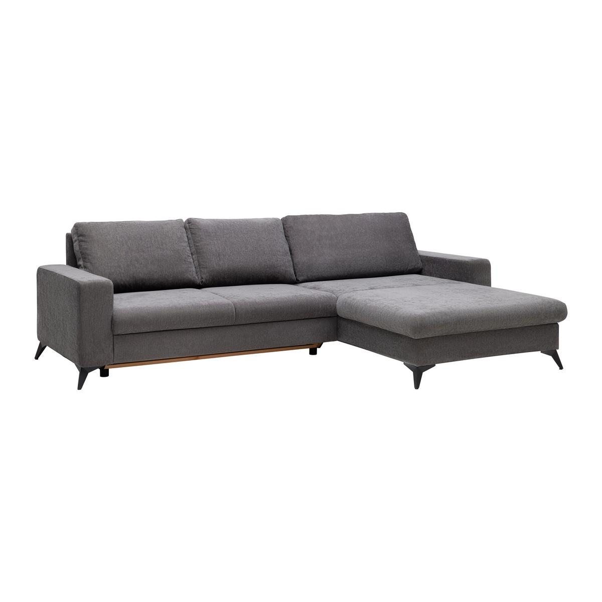 Sedací souprava SUNNY, oboustranná, šedá - šedá, Moderní, textil (290/87/178cm) - Mömax