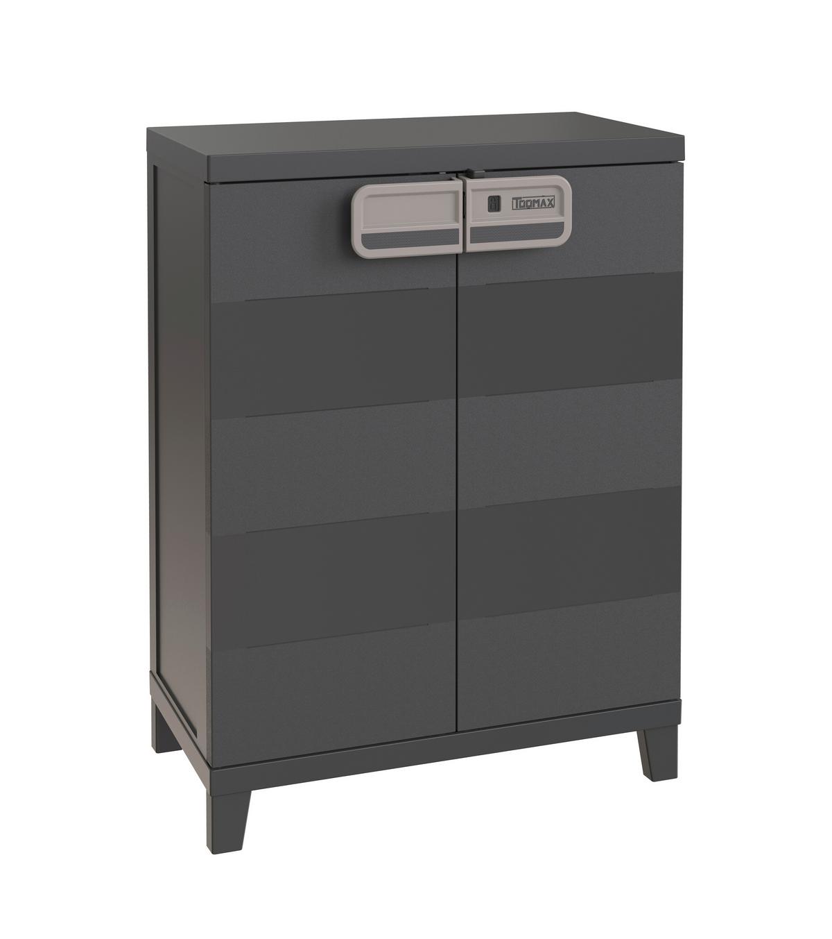 Geräteschrank Klein 66/88/40 cm - Anthrazit, Basics, Kunststoff (66/88/40cm)
