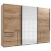 Schwebetürenschrank B: 300 Cm Level Weiß/eichefarben - Eichefarben/Weiß, MODERN, Holzwerkstoff (300/216/65cm) - MID.YOU