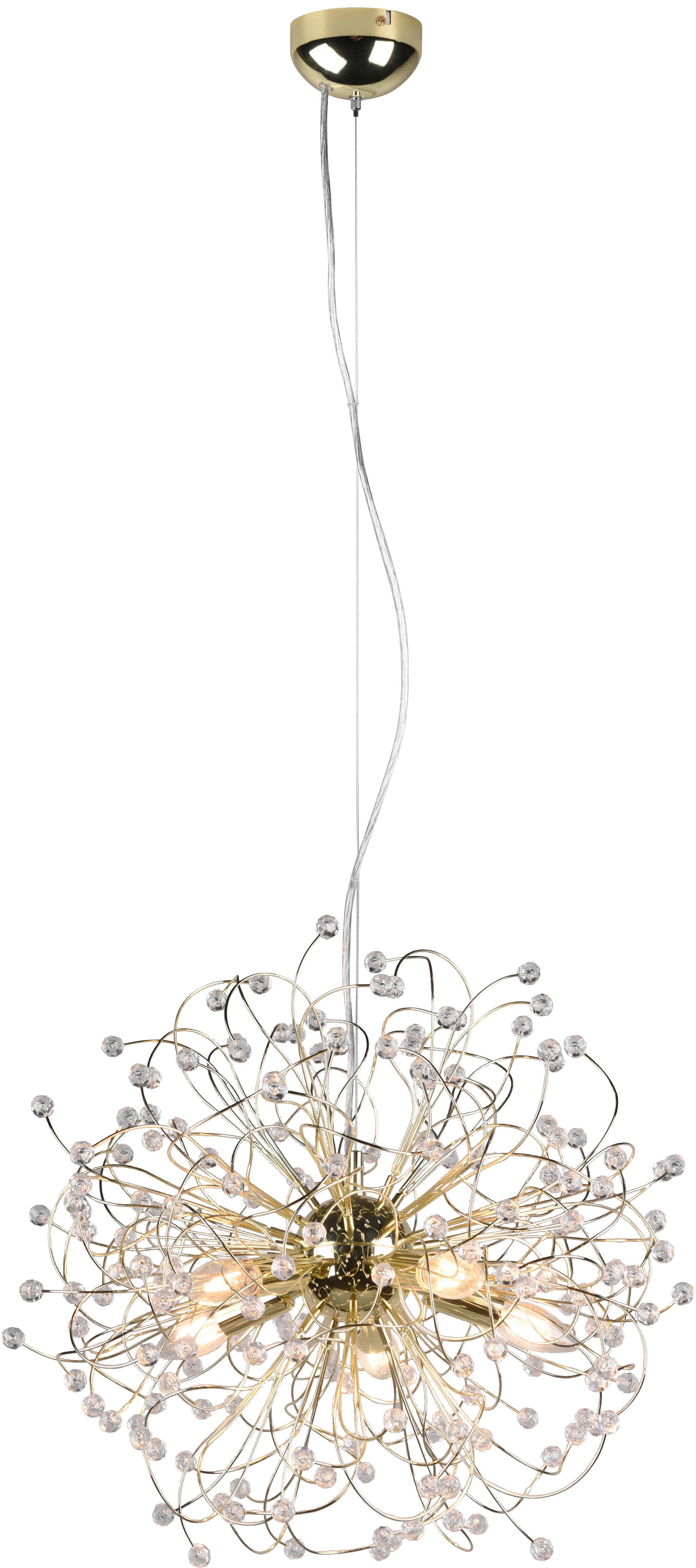 Hängeleuchte Gloria H: 150 cm 5-Flammig, - ROMANTIK / LANDHAUS (55/150cm)