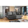 Schlafsofa Amaza Grau, B: 190 cm - Dunkelgrau/Schwarz, Design, Textil (190/83/82cm) - MID.YOU