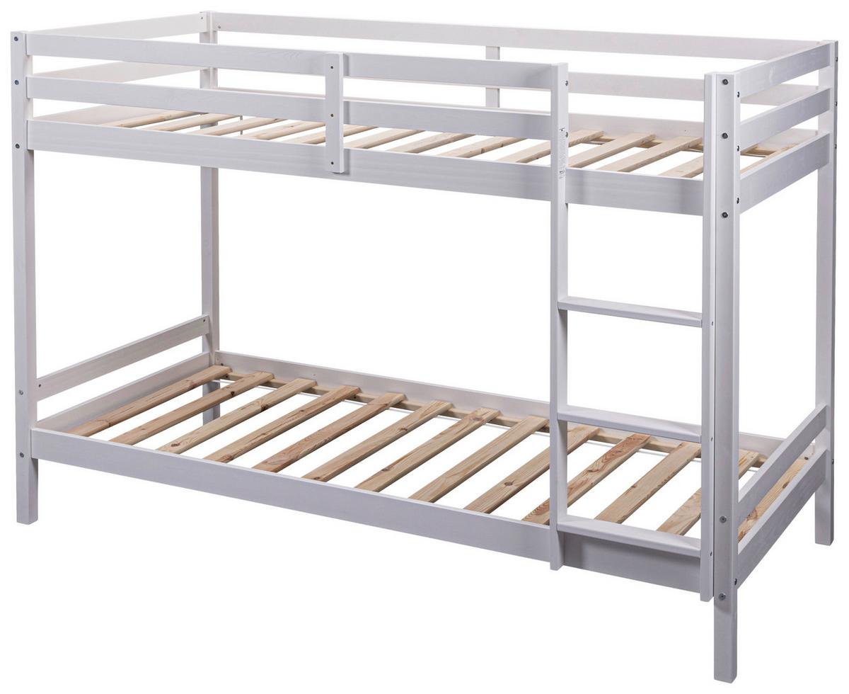 Emeletes Ágy Small Cloud - fehér, Modern, fa (90/200cm) - MID.YOU