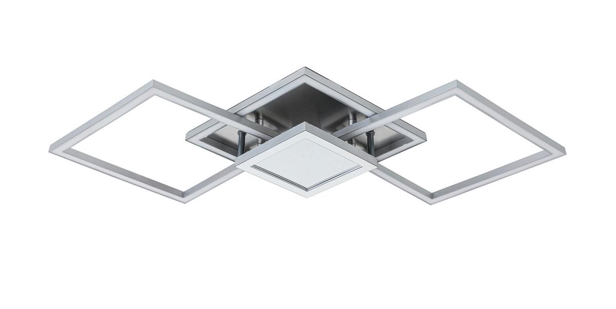 Led-deckenleuchte Tiziana - Chromfarben/Silberfarben, MODERN, Kunststoff/Metall (75cm) - Luca Bessoni