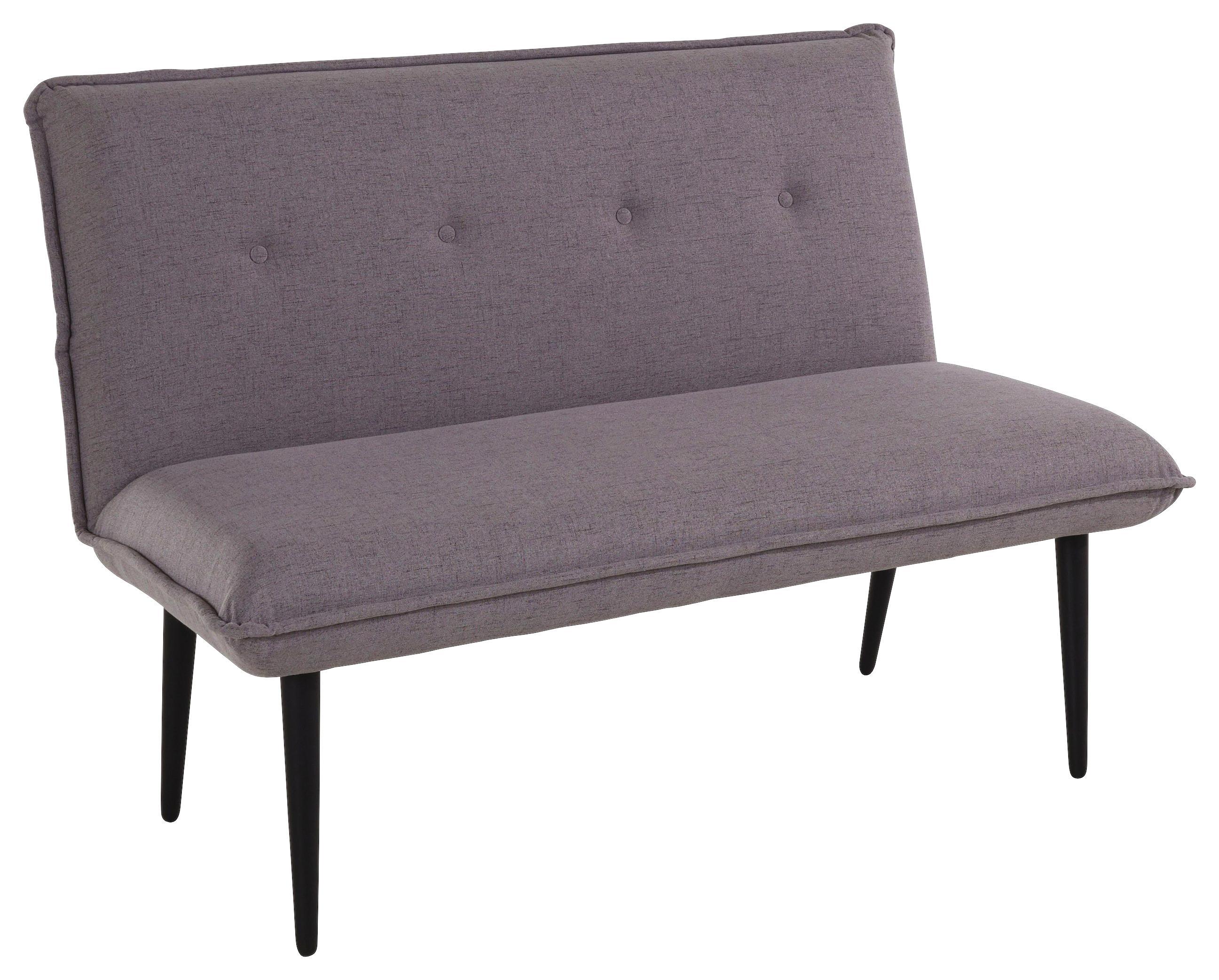 Sitzbank Heras Grau - Grau, MODERN, Holz/Textil (152/95/82cm)