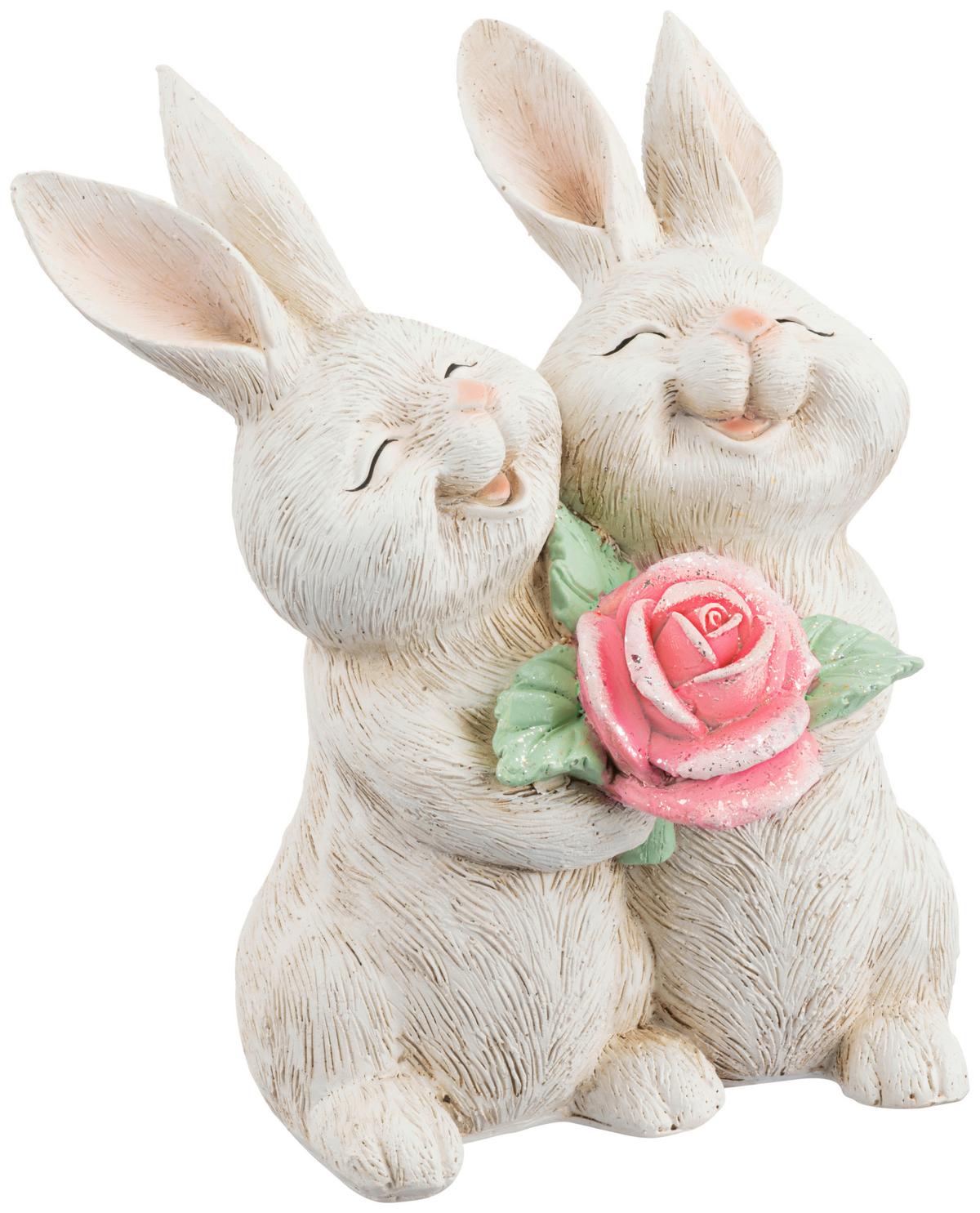 Dekohase Luna - Gelb/Weiß, KONVENTIONELL, Kunststoff (16,5/11,5/19cm) - Luca Bessoni