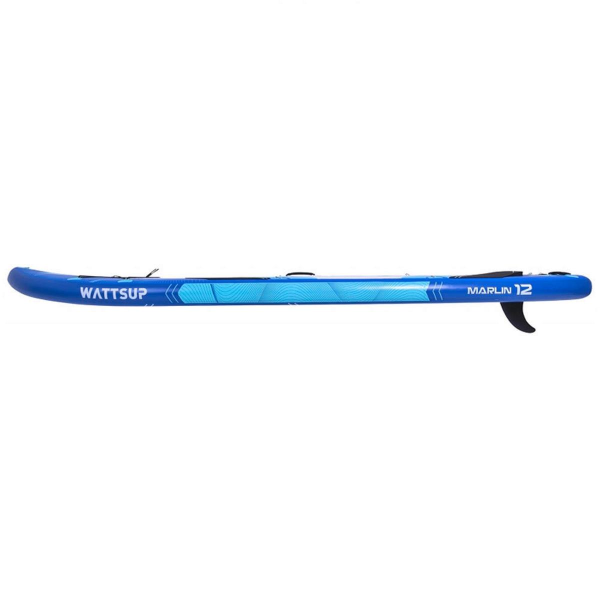 Stand Up Paddle Aufblasbar Sup Wattsup Marlin 12' - Blau/Schwarz, Basics, Kunststoff (365/15/81cm)