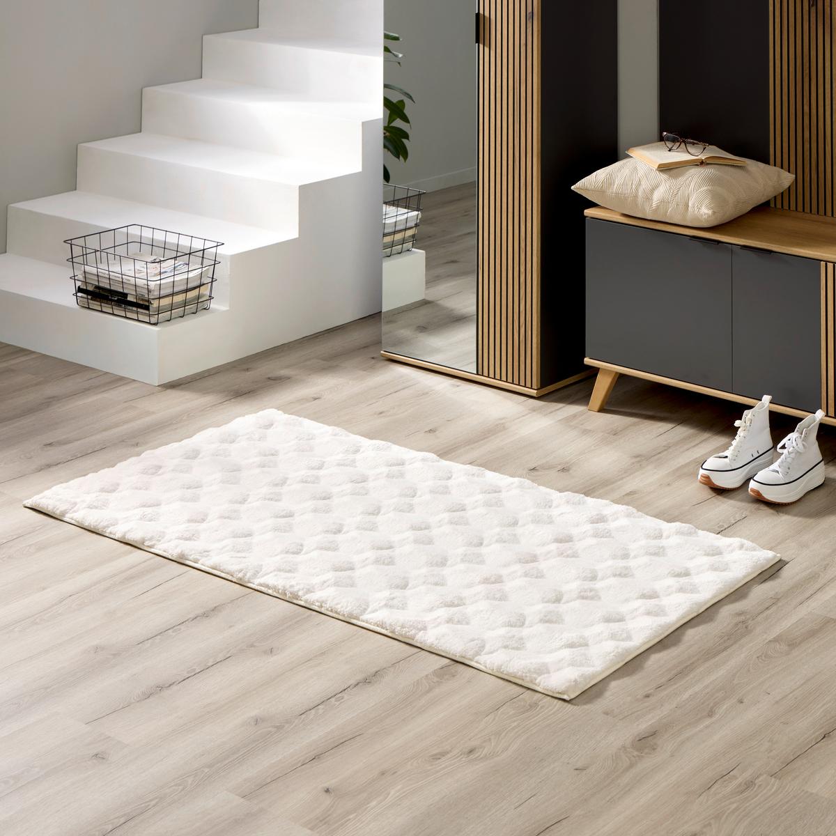 TEPPICH Creme, 100% Polyester - Creme, MODERN, Textil (80/150cm) - Luca Bessoni