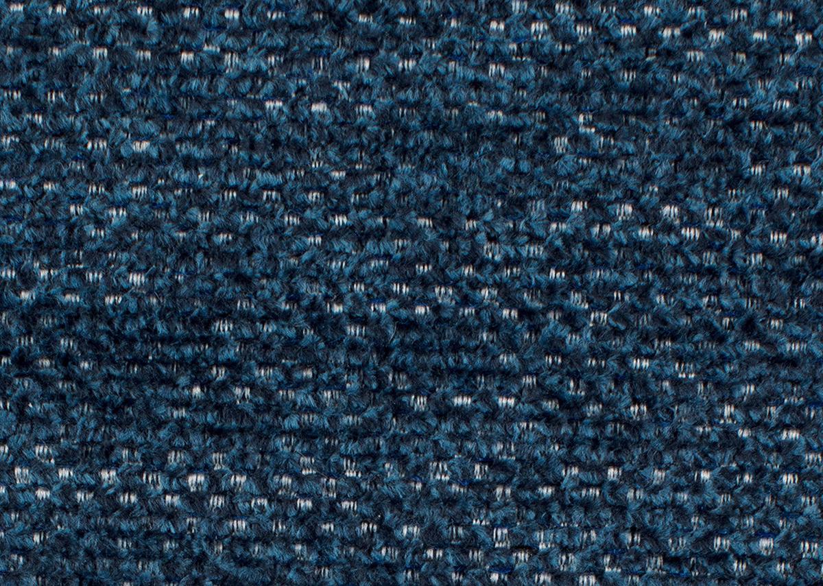 Rohová sedačka ROSALIE, levá s úložným prostorem a lůžkem - černá/tmavě modrá, Konvenční, kov/textil (184/265cm)