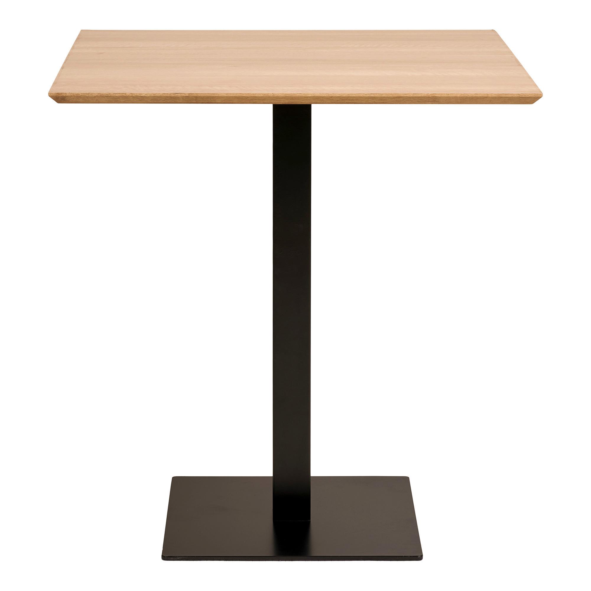 Bistrotisch Fano B: 70 cm Eiche Bianco Dekor Schwarz - Eiche Bianco/Schwarz, MODERN, Holzwerkstoff/Metall (70/75/70cm) - MID.YOU